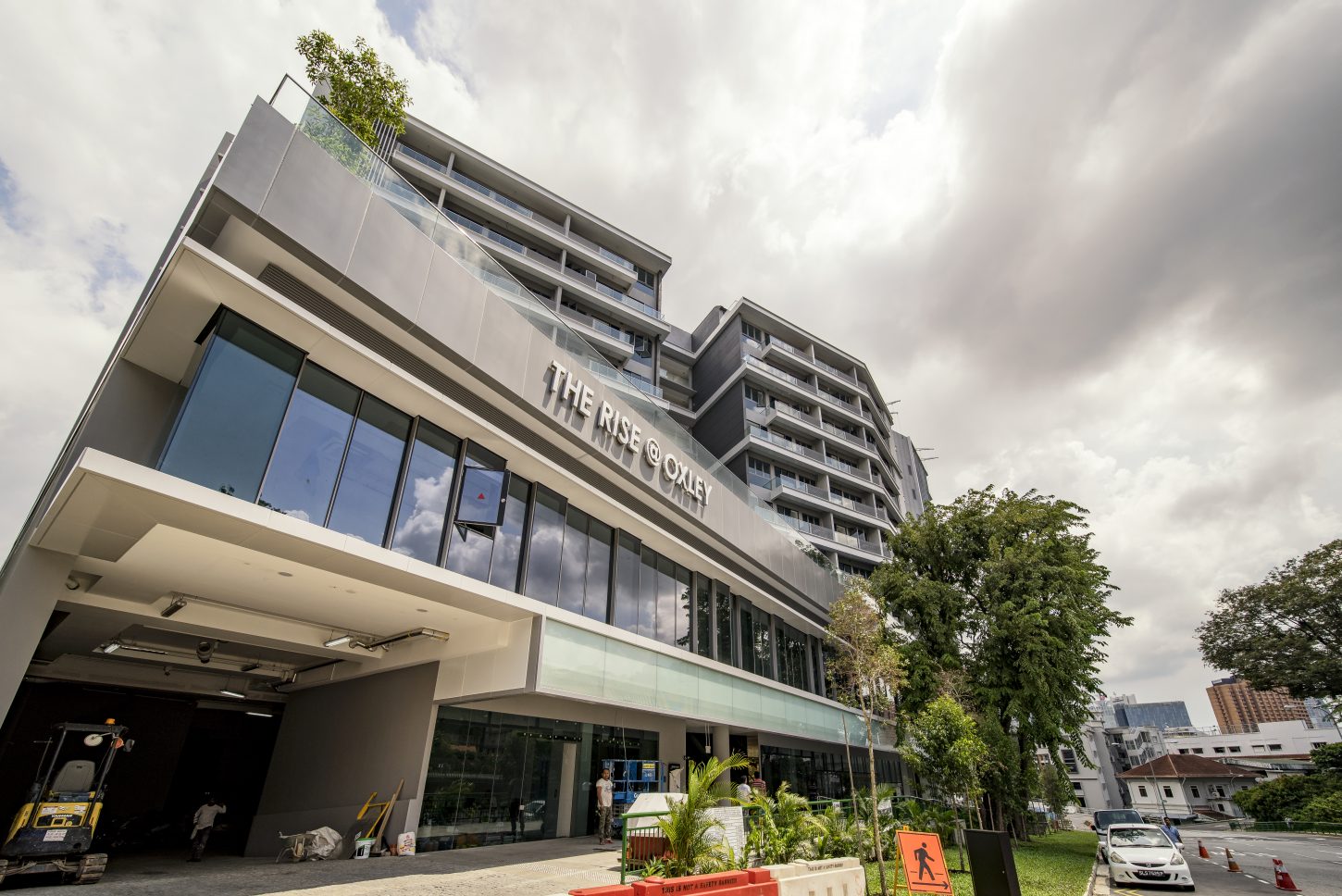 The Rise @ Oxley mixed-use development and commercial podium in Singapore